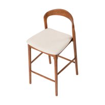 MWS-U02 Nordic-style Solid Wood Bar Stool