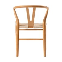 MWD-R01cMND-09 Natural Wood-Tone Woven-Seat Cross-Back Chair