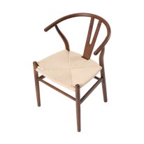 MWD-R01b Brown Woven-Seat Cross-Back Chair