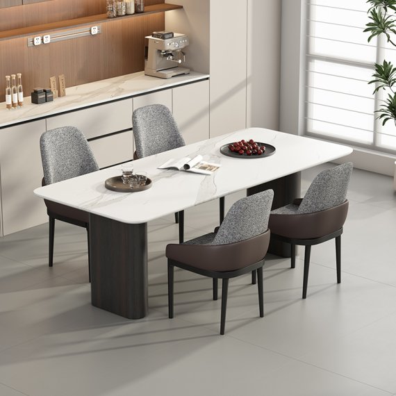 MWD-U12 Leather and Fabric Upholstered Chair