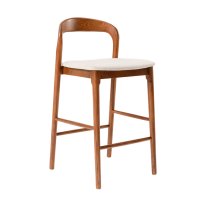 MWS-U02 Nordic-style Solid Wood Bar Stool