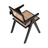 MWL-R01 Wicker Backrest and Seat Dining Chair