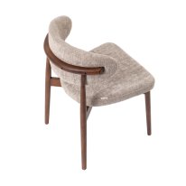 MWD-U07 Cream-style Upholstered Fabric Armless Chair