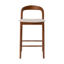 MWS-U02 Nordic-style Solid Wood Bar Stool