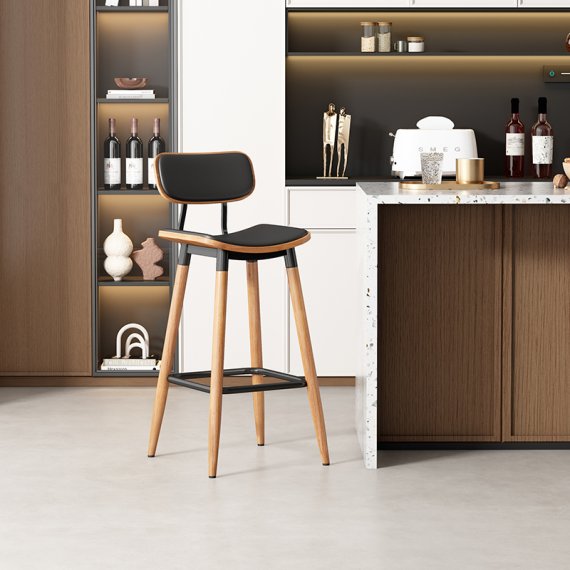 MWS-U01 American-Style Creative Backrest Bar Stool