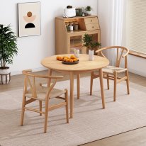 MWD-R01cMND-09 Natural Wood-Tone Woven-Seat Cross-Back Chair