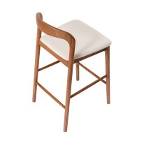 MWS-U02 Nordic-style Solid Wood Bar Stool