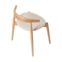 MWD-U04 Linen-Seated Round Chair