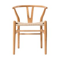 MWD-R01cMND-09 Natural Wood-Tone Woven-Seat Cross-Back Chair