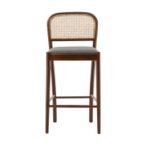MWS-U03 Rattan Upholstered Bar Stool
