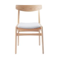 MWB-U02 Elegant Curve Wooden Upholstery Chair