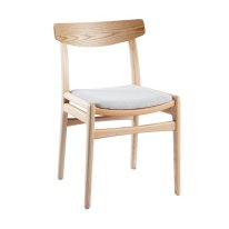 MWB-U02 Elegant Curve Wooden Upholstery Chair