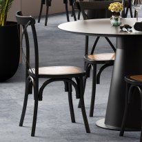 MWB-S12 Industrial-Style Cross-Back Chair